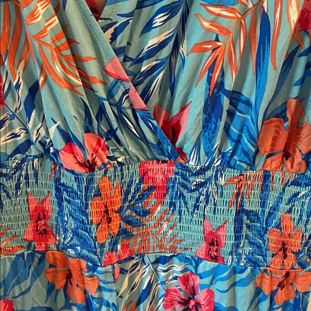 Lascana by Venus size 18 floral comfortable wide leg jumpsuit NWT - Picture 5 of 9